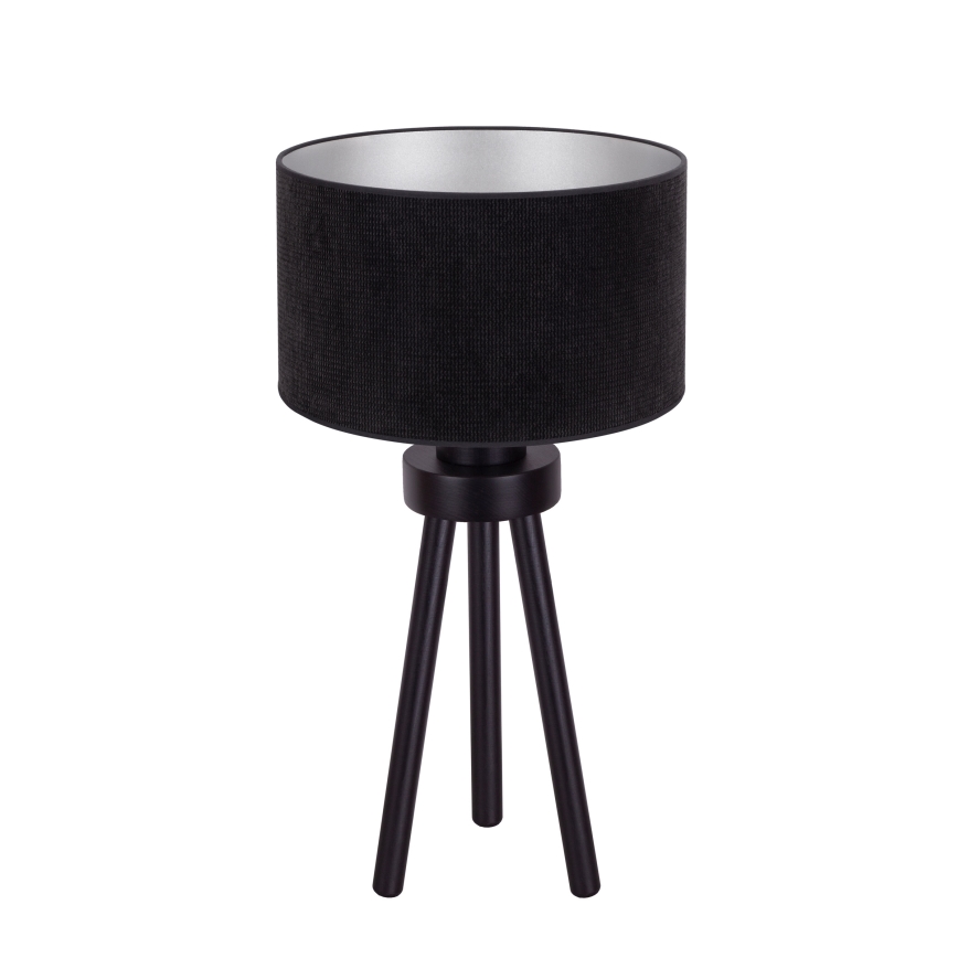 Duolla - Lámpara de mesa LYON 1xE27/15W/230V diá. 30 cm negro