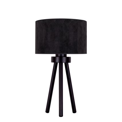 Duolla - Lámpara de mesa LYON 1xE27/15W/230V diá. 30 cm negro