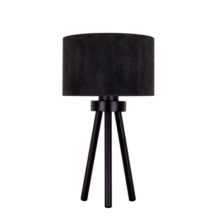 Duolla - Lámpara de mesa LYON 1xE27/15W/230V diá. 30 cm negro