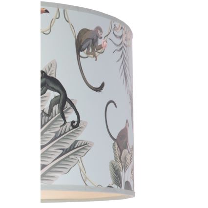 Duolla - Lámpara de mesa MONKEYS 1xE14/15W/230V diá. 12,5 cm