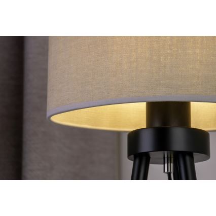 Duolla - Lámpara de mesa OVAL 1xE27/15W/230V diá. 30 cm gris