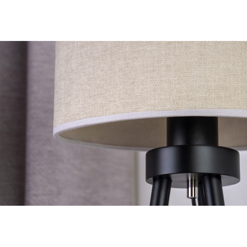 Duolla - Lámpara de mesa OVAL 1xE27/15W/230V diá. 30 cm gris