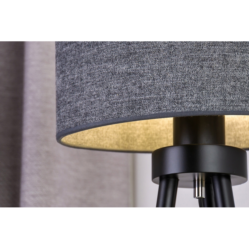 Duolla - Lámpara de mesa OVAL 1xE27/15W/230V diá. 30 cm gris