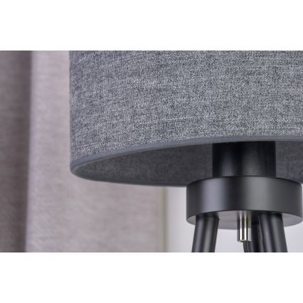 Duolla - Lámpara de mesa OVAL 1xE27/15W/230V diá. 30 cm gris