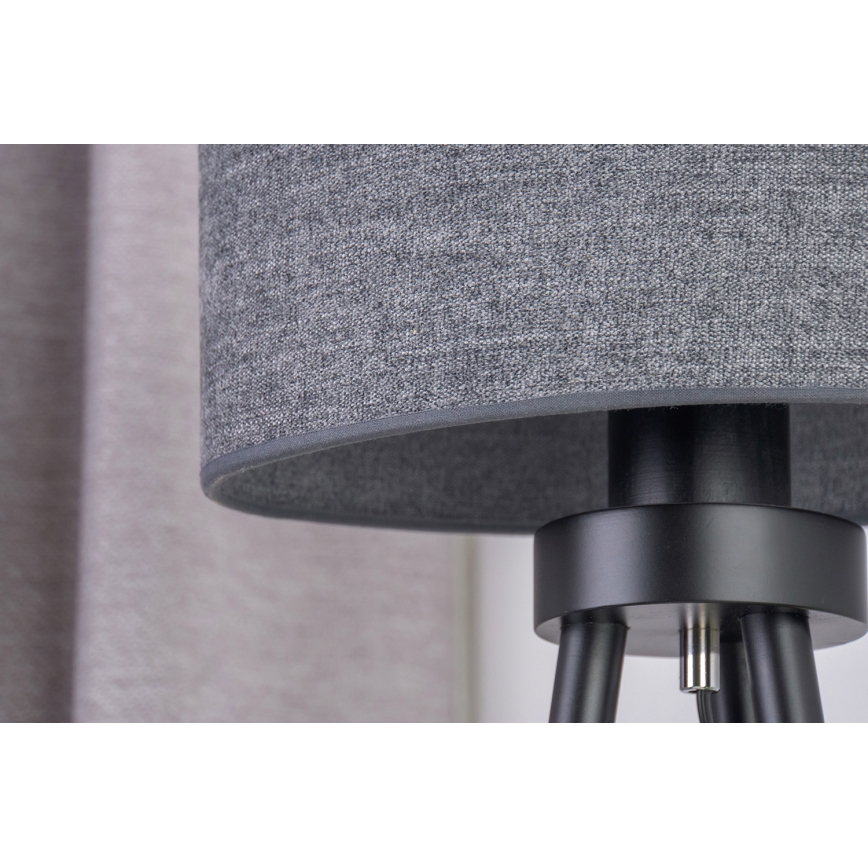 Duolla - Lámpara de mesa OVAL 1xE27/15W/230V diá. 30 cm gris