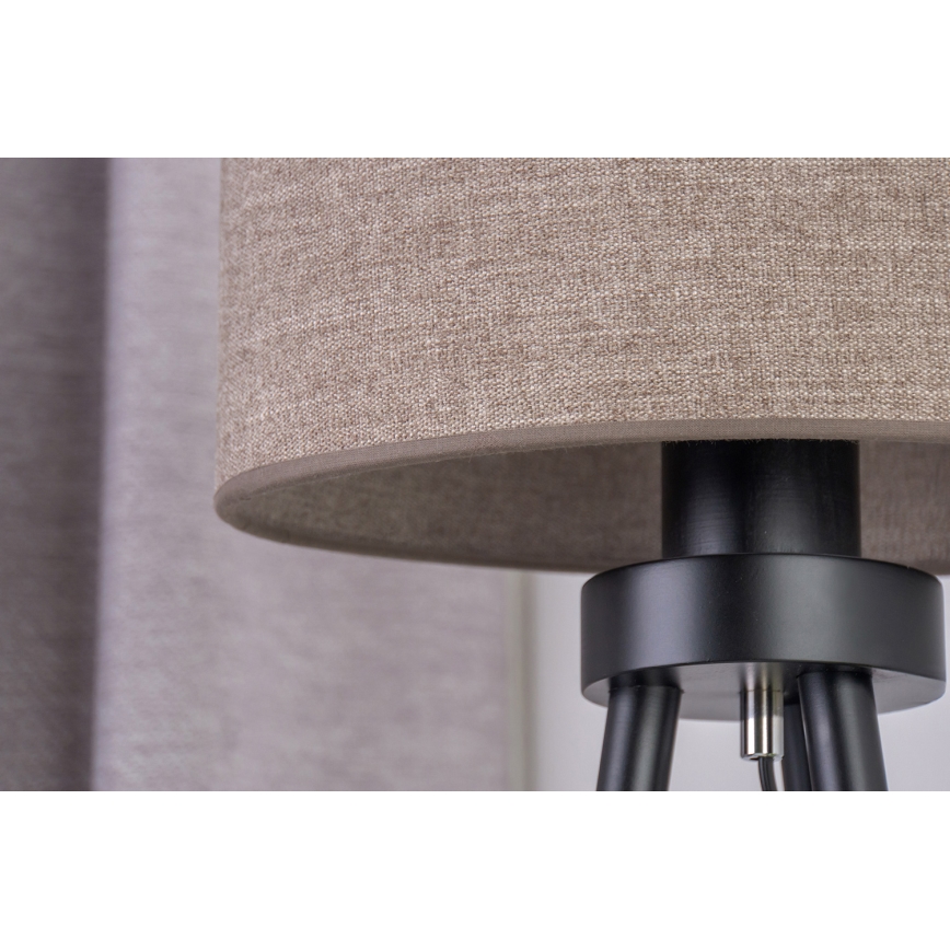 Duolla - Lámpara de mesa OVAL 1xE27/15W/230V diá. 30 cm marrón