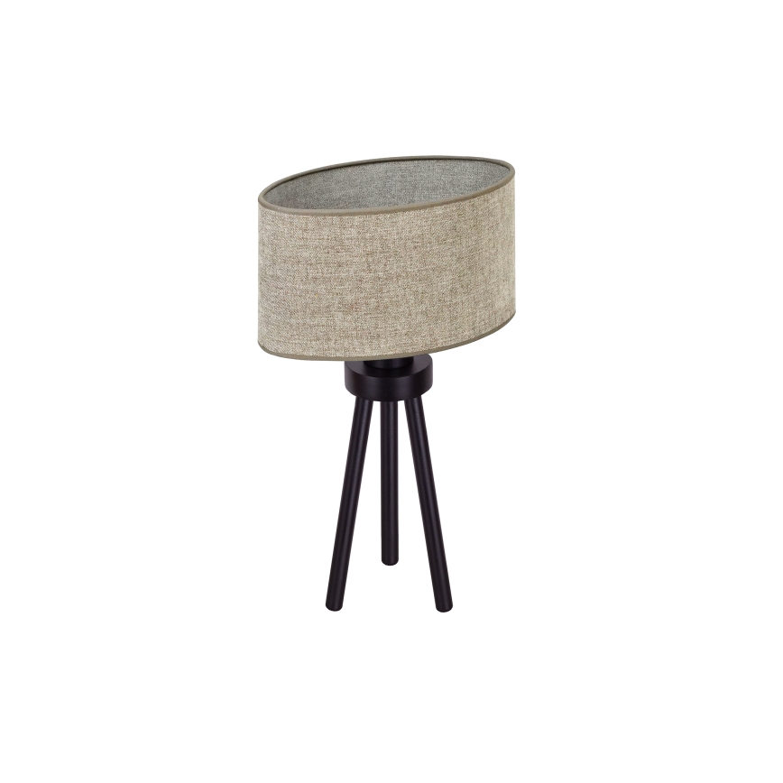 Duolla - Lámpara de mesa OVAL 1xE27/15W/230V diá. 30 cm marrón