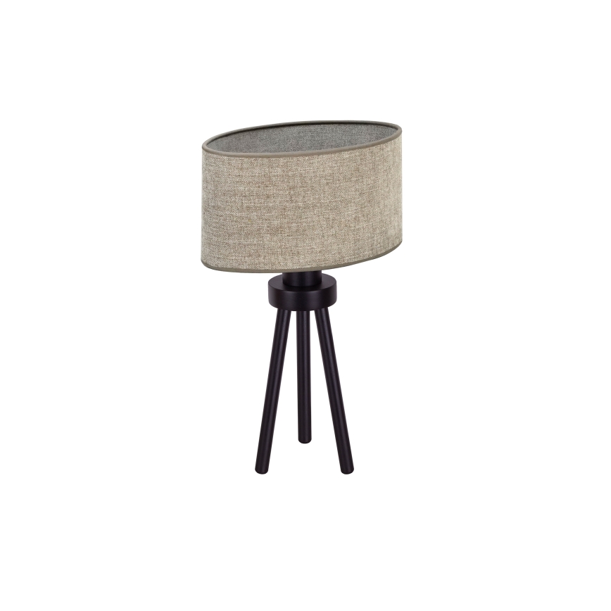 Duolla - Lámpara de mesa OVAL 1xE27/15W/230V diá. 30 cm marrón