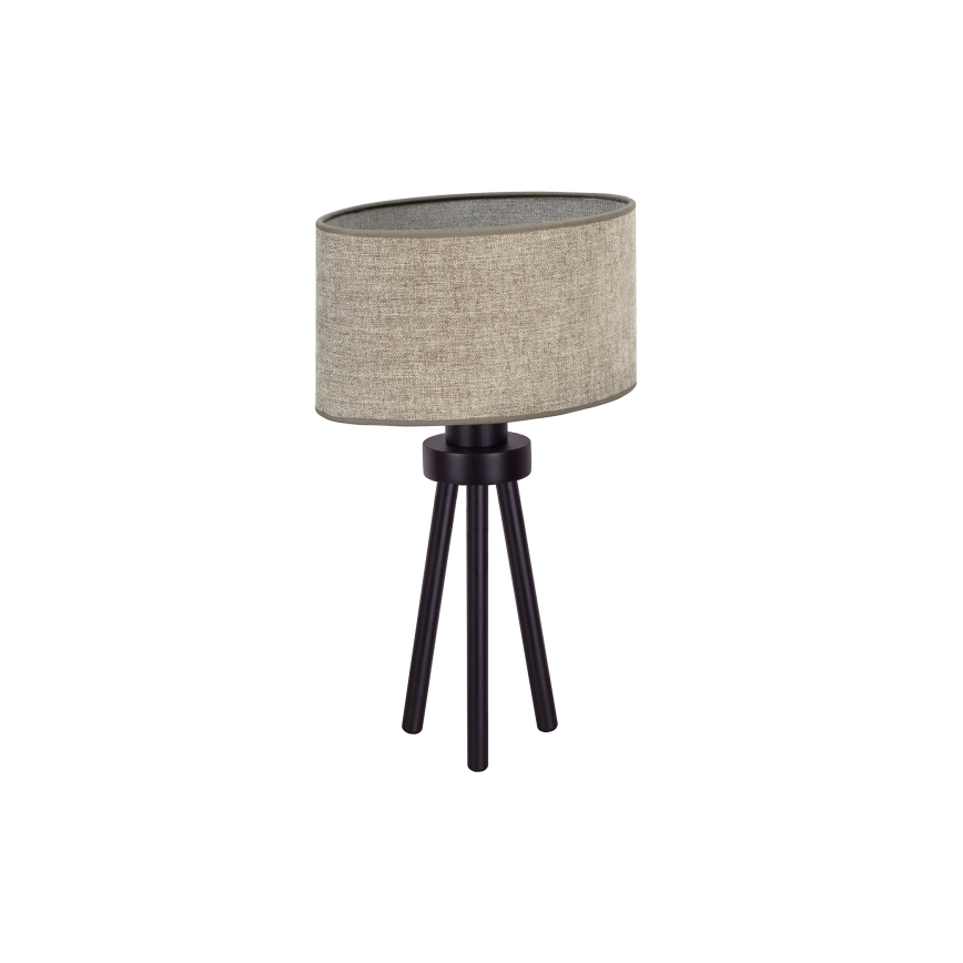 Duolla - Lámpara de mesa OVAL 1xE27/15W/230V diá. 30 cm marrón