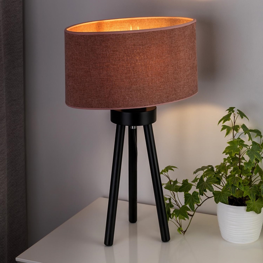 Duolla - Lámpara de mesa OVAL 1xE27/15W/230V diá. 30 cm rosa