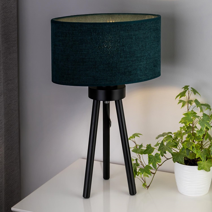 Duolla - Lámpara de mesa OVAL 1xE27/15W/230V diá. 30 cm verde