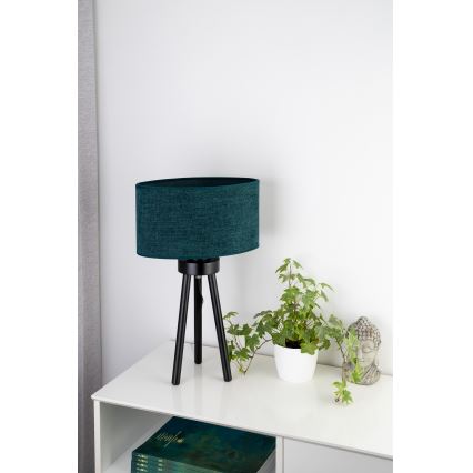 Duolla - Lámpara de mesa OVAL 1xE27/15W/230V diá. 30 cm verde