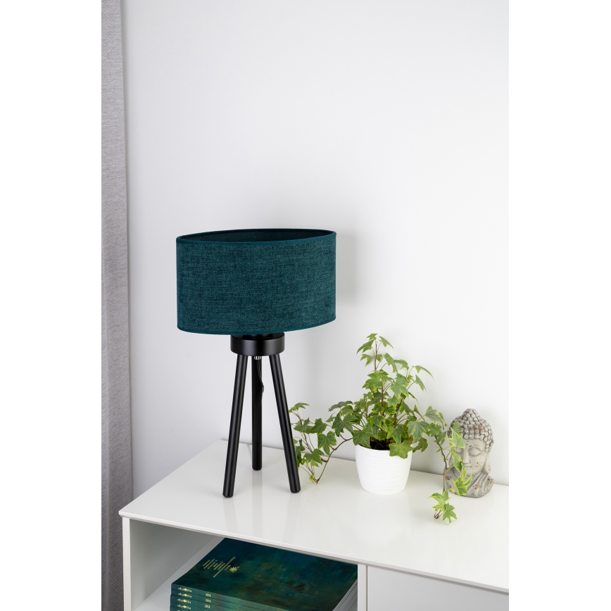 Duolla - Lámpara de mesa OVAL 1xE27/15W/230V diá. 30 cm verde