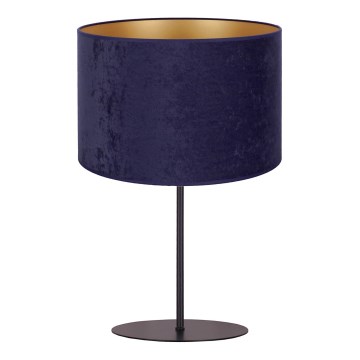 Duolla - Lámpara de mesa ROLLER 1xE14/15W/230V diá. 20 cm azul/dorado