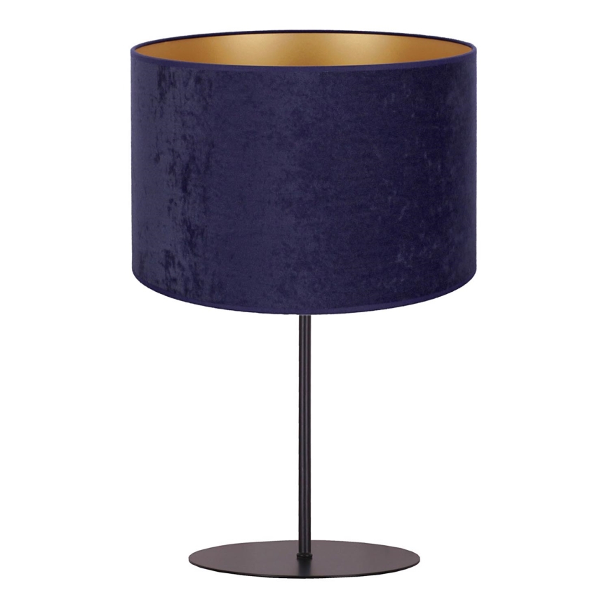 Duolla - Lámpara de mesa ROLLER 1xE14/15W/230V diá. 20 cm azul/dorado