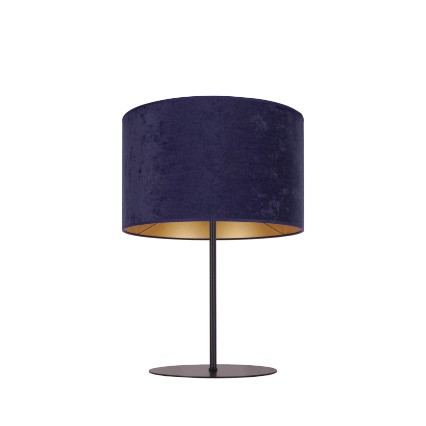 Duolla - Lámpara de mesa ROLLER 1xE14/15W/230V diá. 20 cm azul/dorado