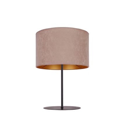 Duolla - Lámpara de mesa ROLLER 1xE14/15W/230V diá. 20 cm beige/dorado