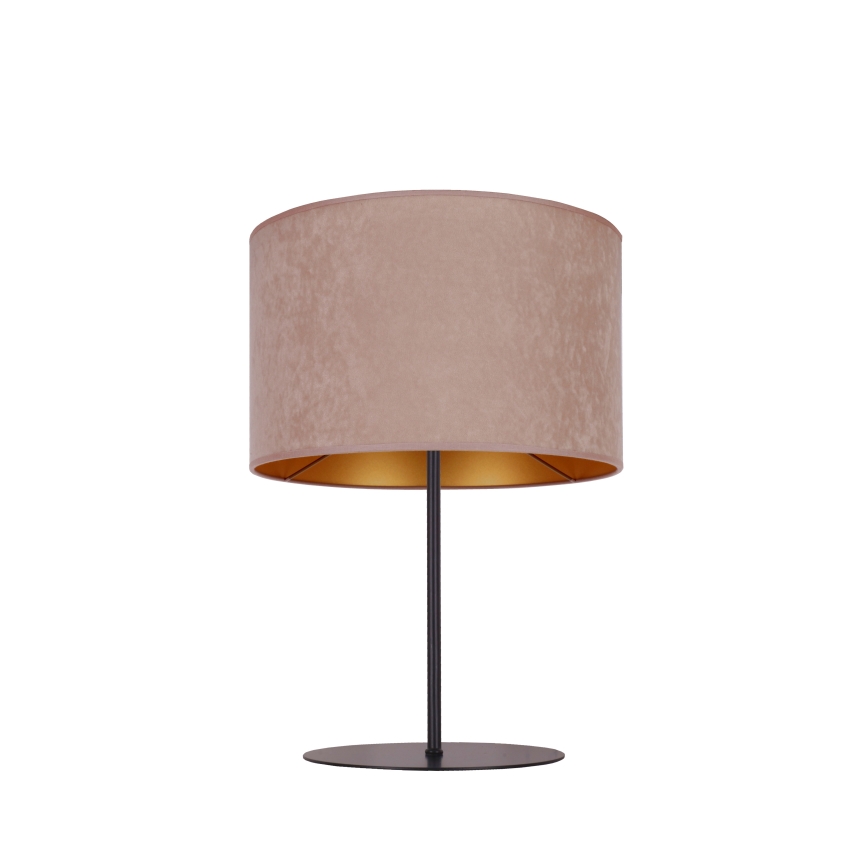Duolla - Lámpara de mesa ROLLER 1xE14/15W/230V diá. 20 cm beige/dorado
