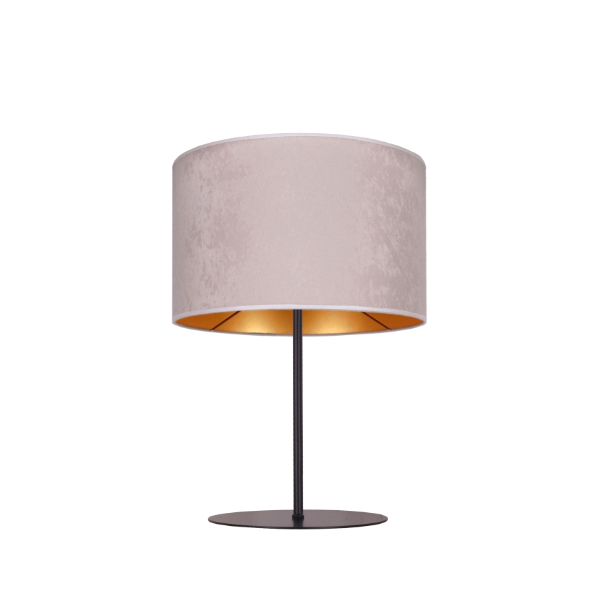 Duolla - Lámpara de mesa ROLLER 1xE14/15W/230V diá. 20 cm gris/dorado