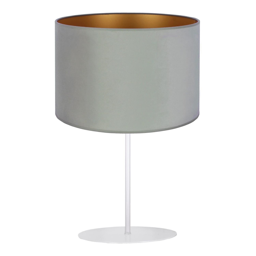 Duolla - Lámpara de mesa ROLLER 1xE14/15W/230V diá. 20 cm verde claro/dorado