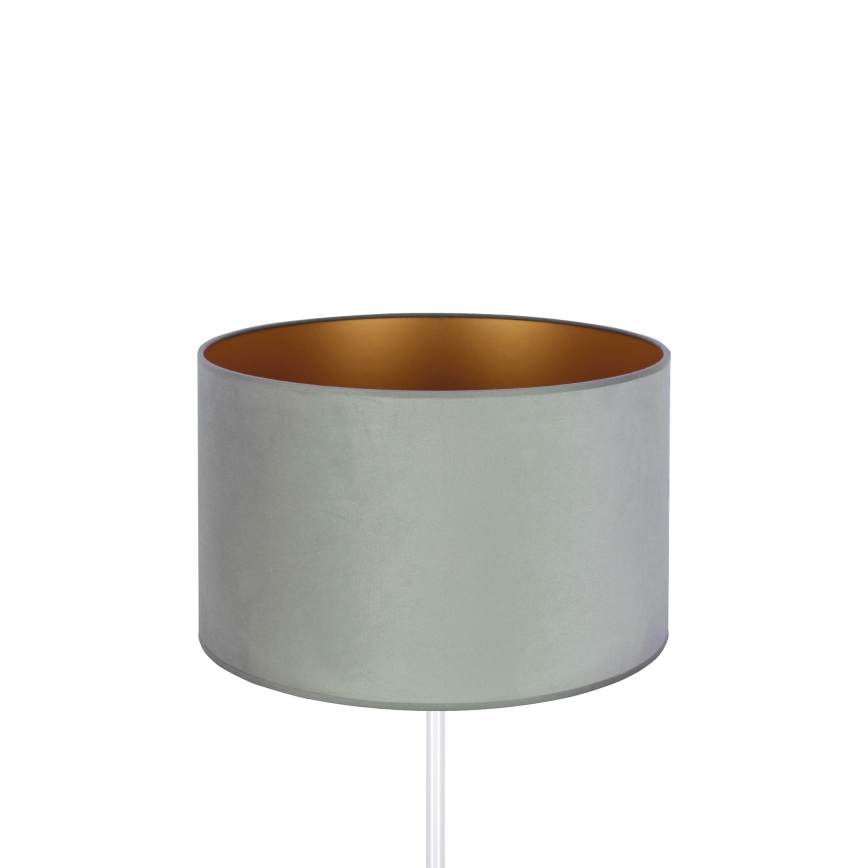 Duolla - Lámpara de mesa ROLLER 1xE14/15W/230V diá. 20 cm verde claro/dorado