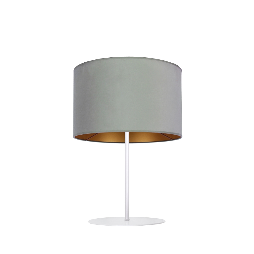 Duolla - Lámpara de mesa ROLLER 1xE14/15W/230V diá. 20 cm verde claro/dorado