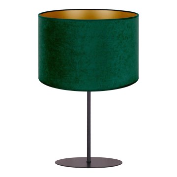 Duolla - Lámpara de mesa ROLLER 1xE14/15W/230V diá. 20 cm verde oscuro/dorado