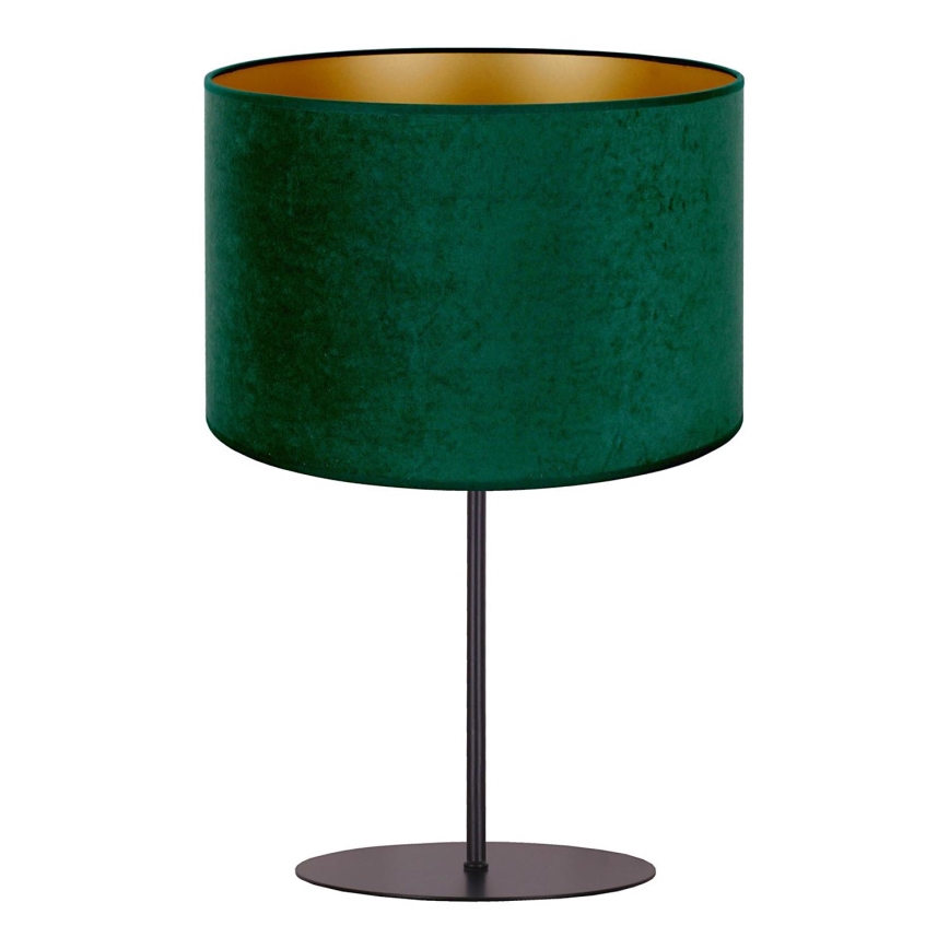 Duolla - Lámpara de mesa ROLLER 1xE14/15W/230V diá. 20 cm verde oscuro/dorado