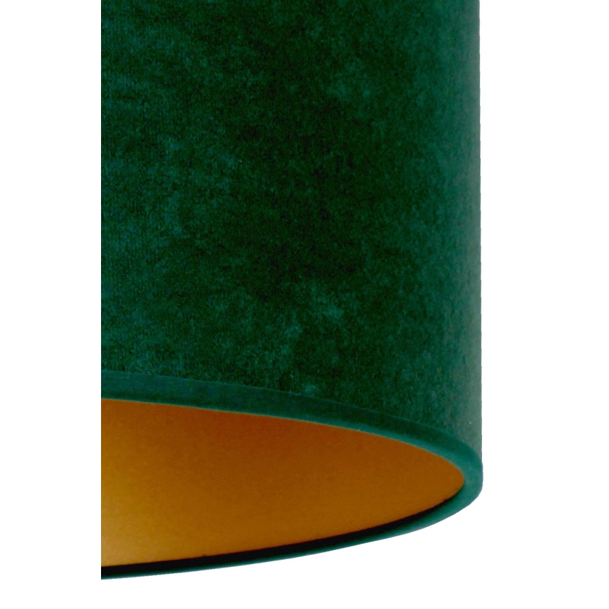 Duolla - Lámpara de mesa ROLLER 1xE14/15W/230V diá. 20 cm verde oscuro/dorado