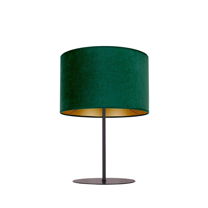 Duolla - Lámpara de mesa ROLLER 1xE14/15W/230V diá. 20 cm verde oscuro/dorado