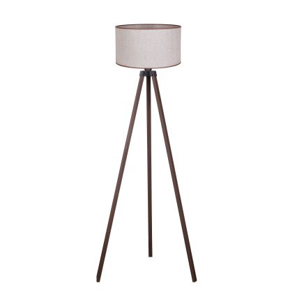 Duolla - Lámpara de pie 1xE27/60W/230V diá. 44 cm beige/marrón