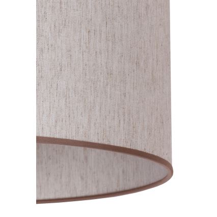 Duolla - Lámpara de pie 1xE27/60W/230V diá. 44 cm beige/wenge