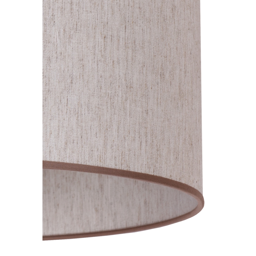 Duolla - Lámpara de pie 1xE27/60W/230V diá. 44 cm beige/wenge