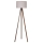 Duolla - Lámpara de pie 1xE27/60W/230V diá. 44 cm beige/wenge