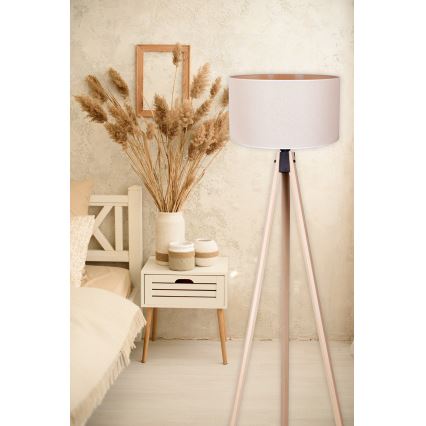 Duolla - Lámpara de pie 1xE27/60W/230V diá. 44 cm color crema/beige
