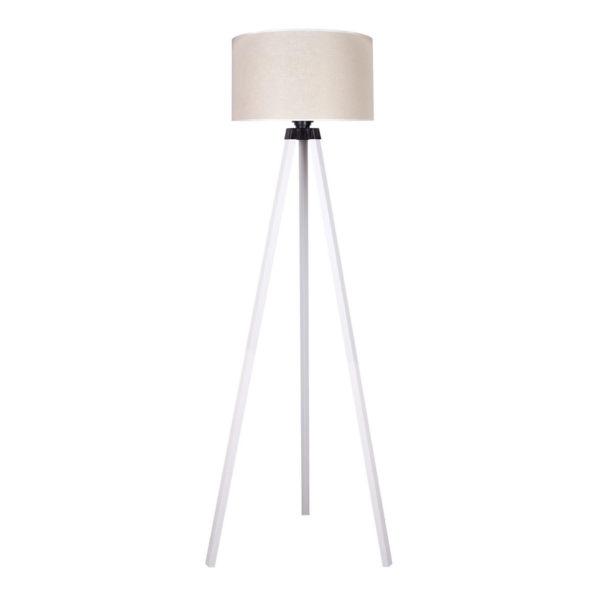 Duolla - Lámpara de pie 1xE27/60W/230V diá. 44 cm color crema/blanco