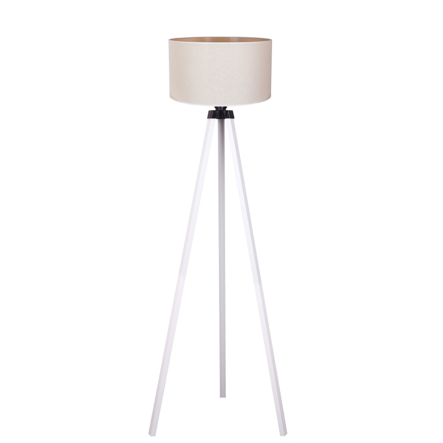 Duolla - Lámpara de pie 1xE27/60W/230V diá. 44 cm color crema/blanco