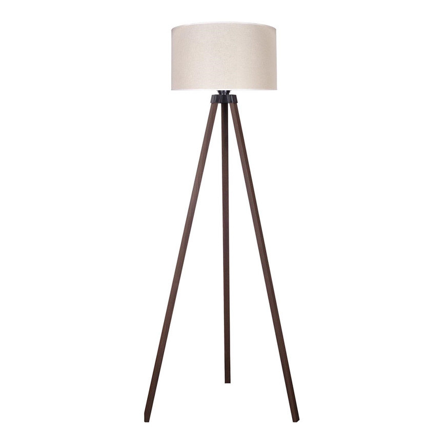Duolla - Lámpara de pie 1xE27/60W/230V diá. 44 cm color crema/marrón