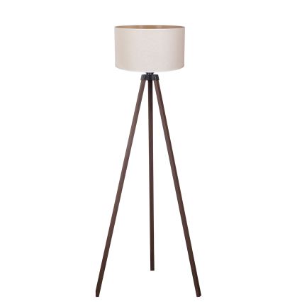 Duolla - Lámpara de pie 1xE27/60W/230V diá. 44 cm color crema/marrón