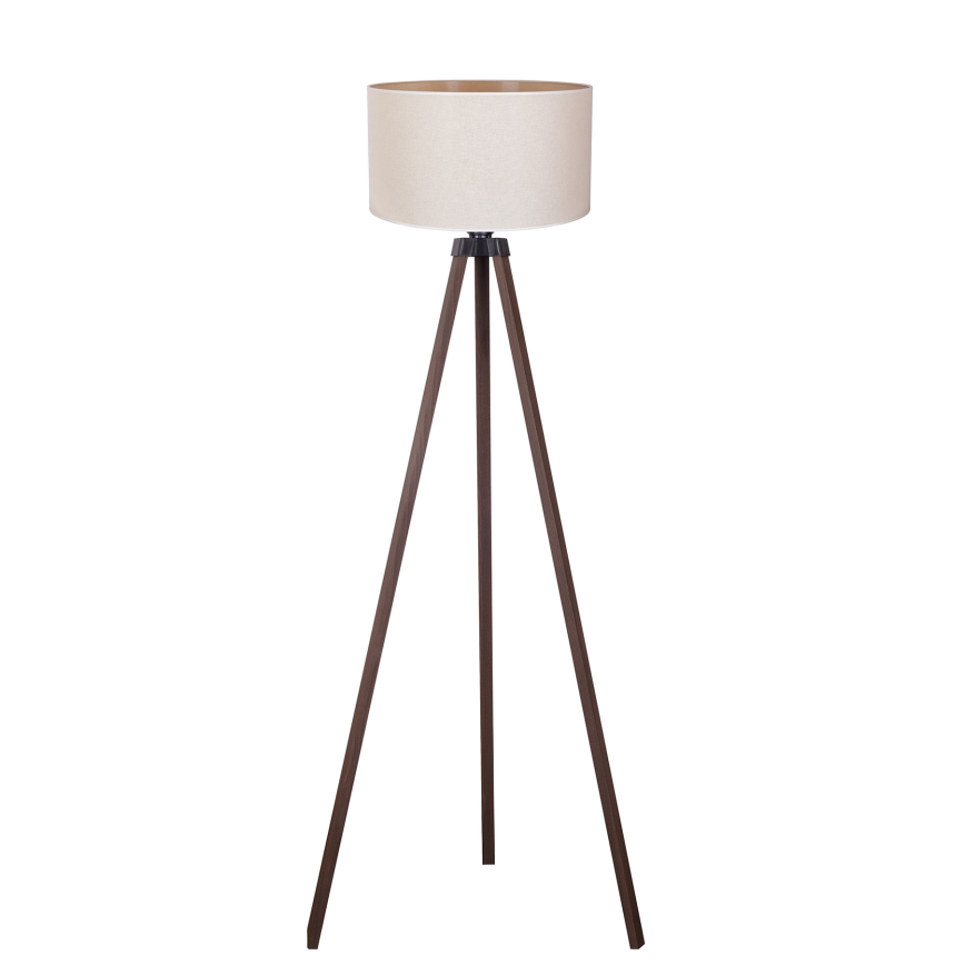 Duolla - Lámpara de pie 1xE27/60W/230V diá. 44 cm color crema/marrón