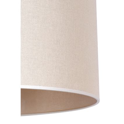 Duolla - Lámpara de pie 1xE27/60W/230V diá. 44 cm color crema/wenge