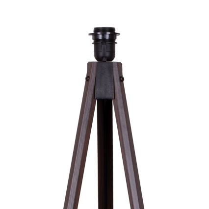 Duolla - Lámpara de pie 1xE27/60W/230V diá. 44 cm color crema/wenge