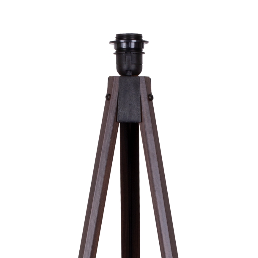 Duolla - Lámpara de pie 1xE27/60W/230V diá. 44 cm color crema/wenge