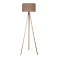 Duolla - Lámpara de pie 1xE27/60W/230V diá. 44 cm marrón/beige
