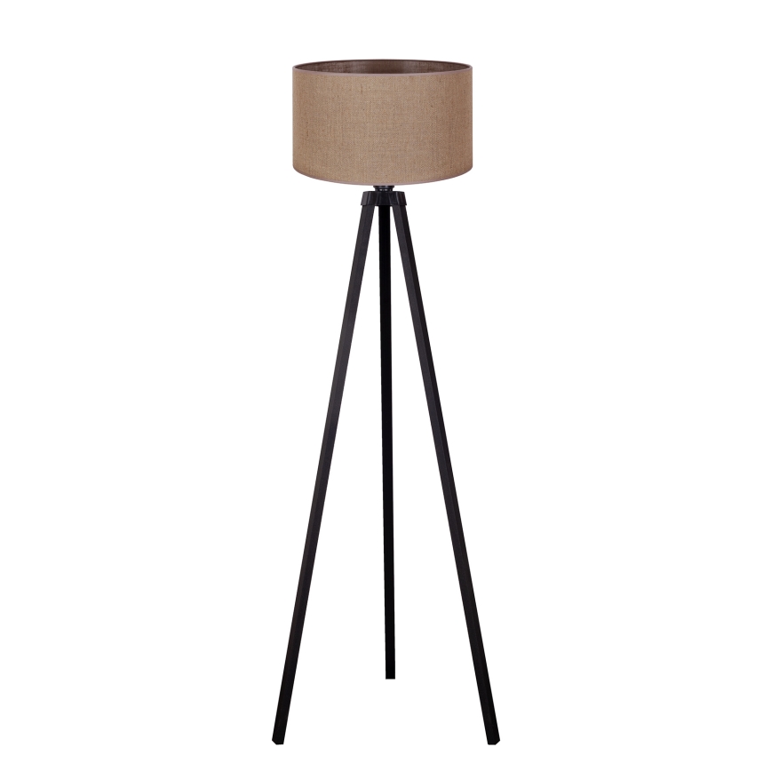 Duolla - Lámpara de pie 1xE27/60W/230V diá. 44 cm marrón/wenge