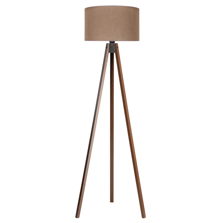 Duolla - Lámpara de pie 1xE27/60W/230V diá. 44 cm marrón/wenge