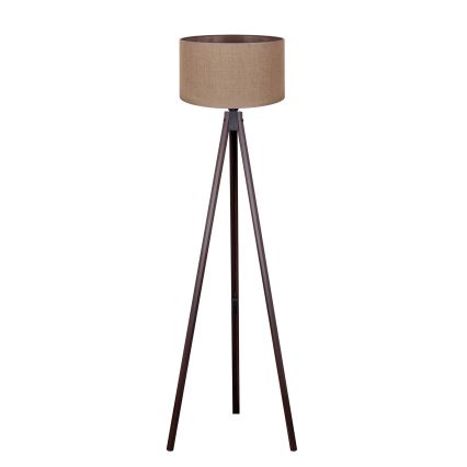 Duolla - Lámpara de pie 1xE27/60W/230V diá. 44 cm marrón/wenge