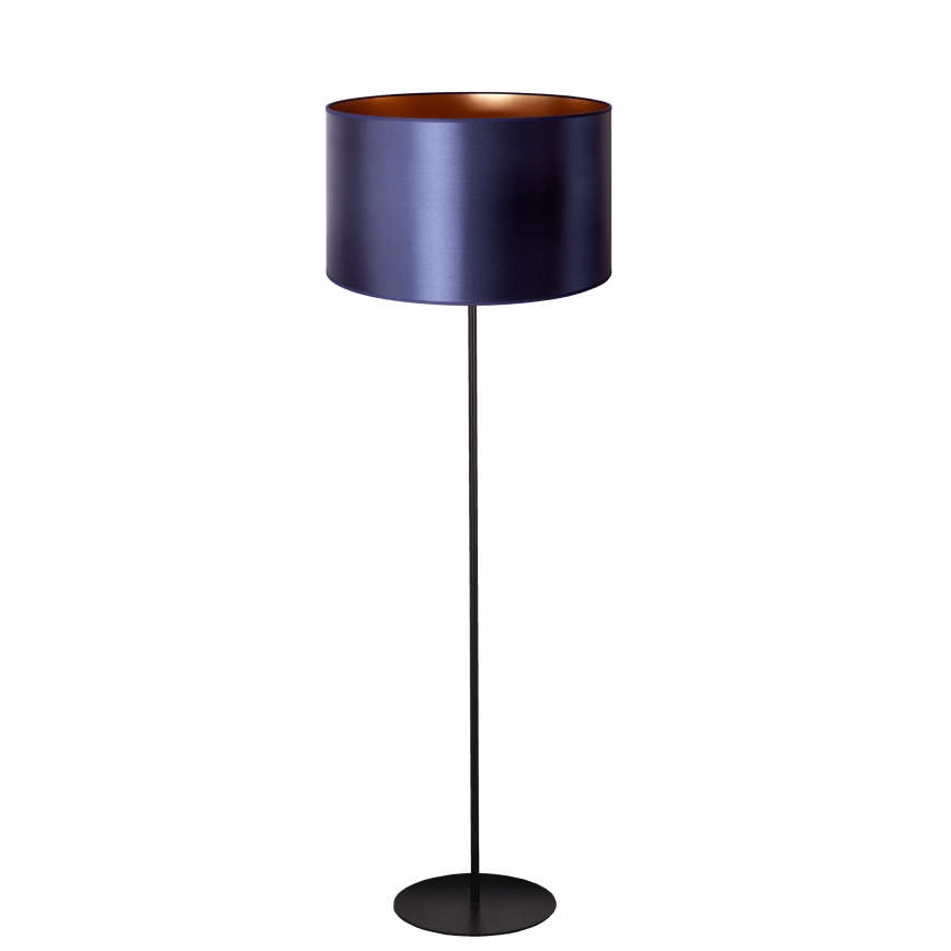 Duolla - Lámpara de pie CANNES 1xE27/15W/230V diá. 45 cm morada/cobre/negro