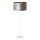 Duolla - Lámpara de pie CANNES 1xE27/15W/230V diá. 45 cm plata/cobre/blanco