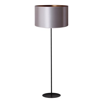 Duolla - Lámpara de pie CANNES 1xE27/15W/230V diá. 45 cm plata/cobre/negro